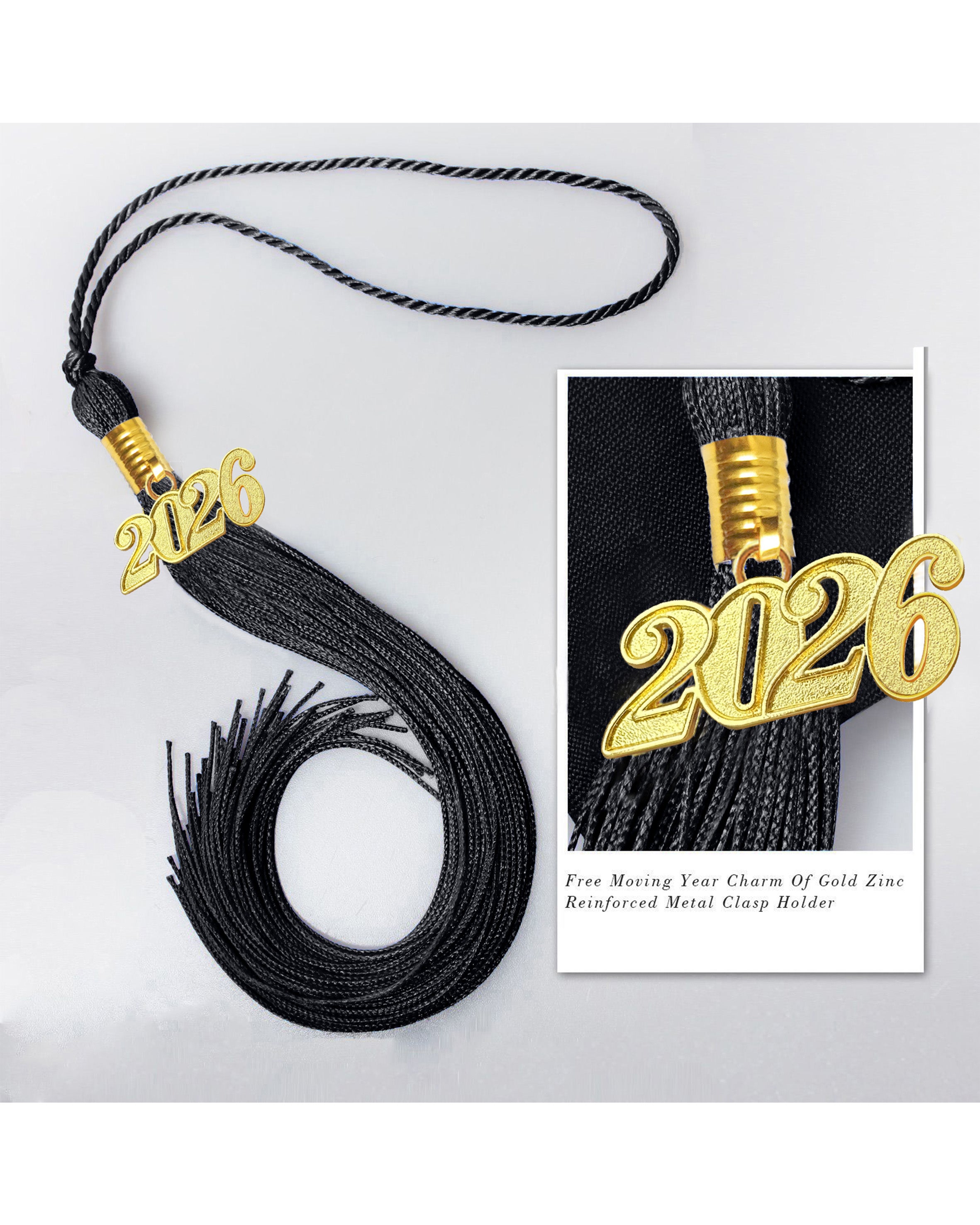Graduation Tassel with 2026 Year Charm For Cap and Gown ( Rich Color )