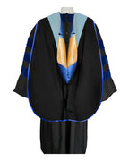 Deluxe Doctoral Graduation Hood with NO piping