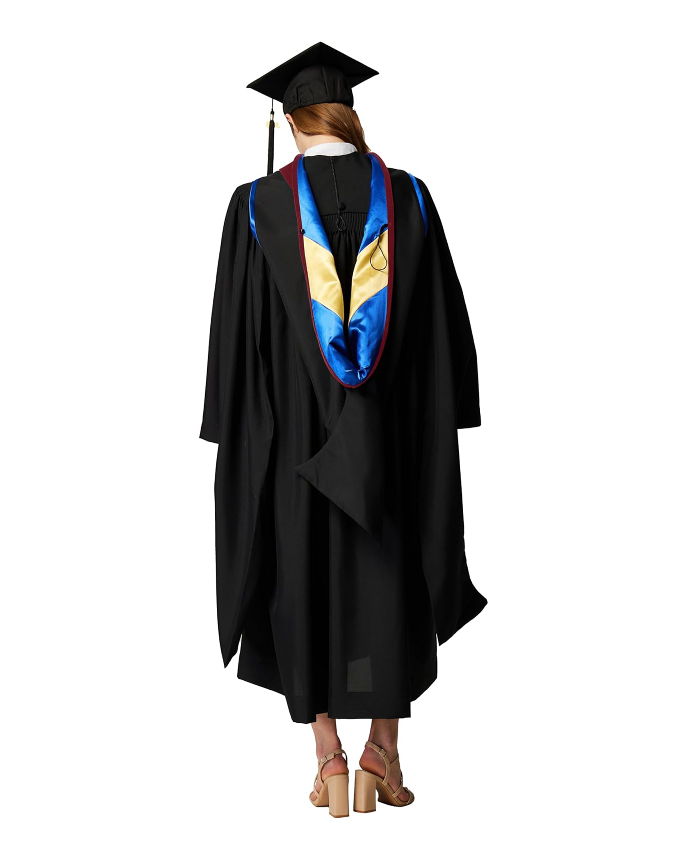 MyGradDay Unisex Master Graduation Gown Cap and Hood Master Regalia with 2026 Tassel