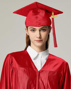 MyGradDay Unisex Adult Shiny Graduation Cap with Tassel 2026 Year Charm