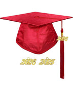 Shiny Kindergarten & Preschool Graduation Gown Cap with Tassel 2026 Charm