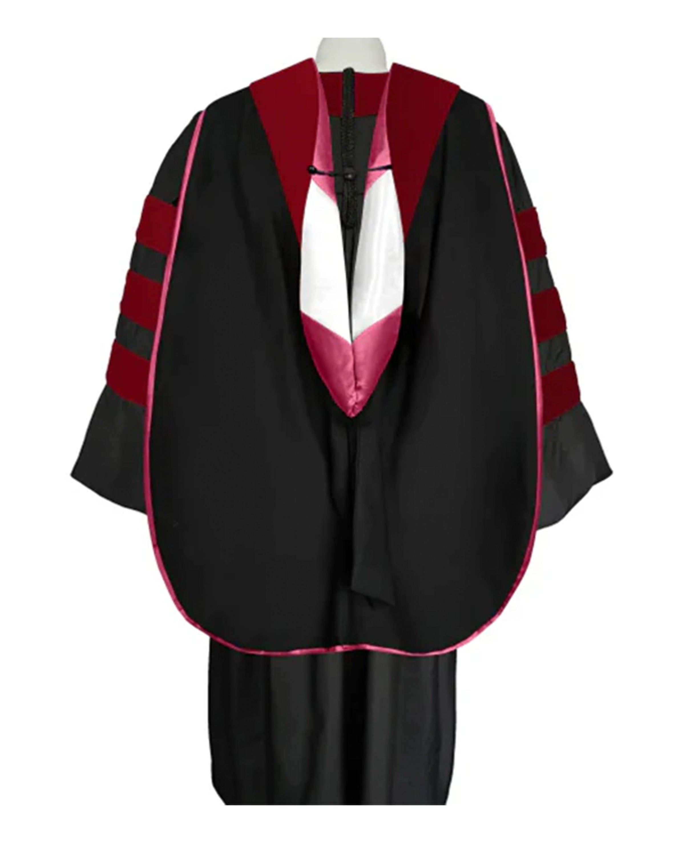 Deluxe Doctoral Graduation Hood with NO piping