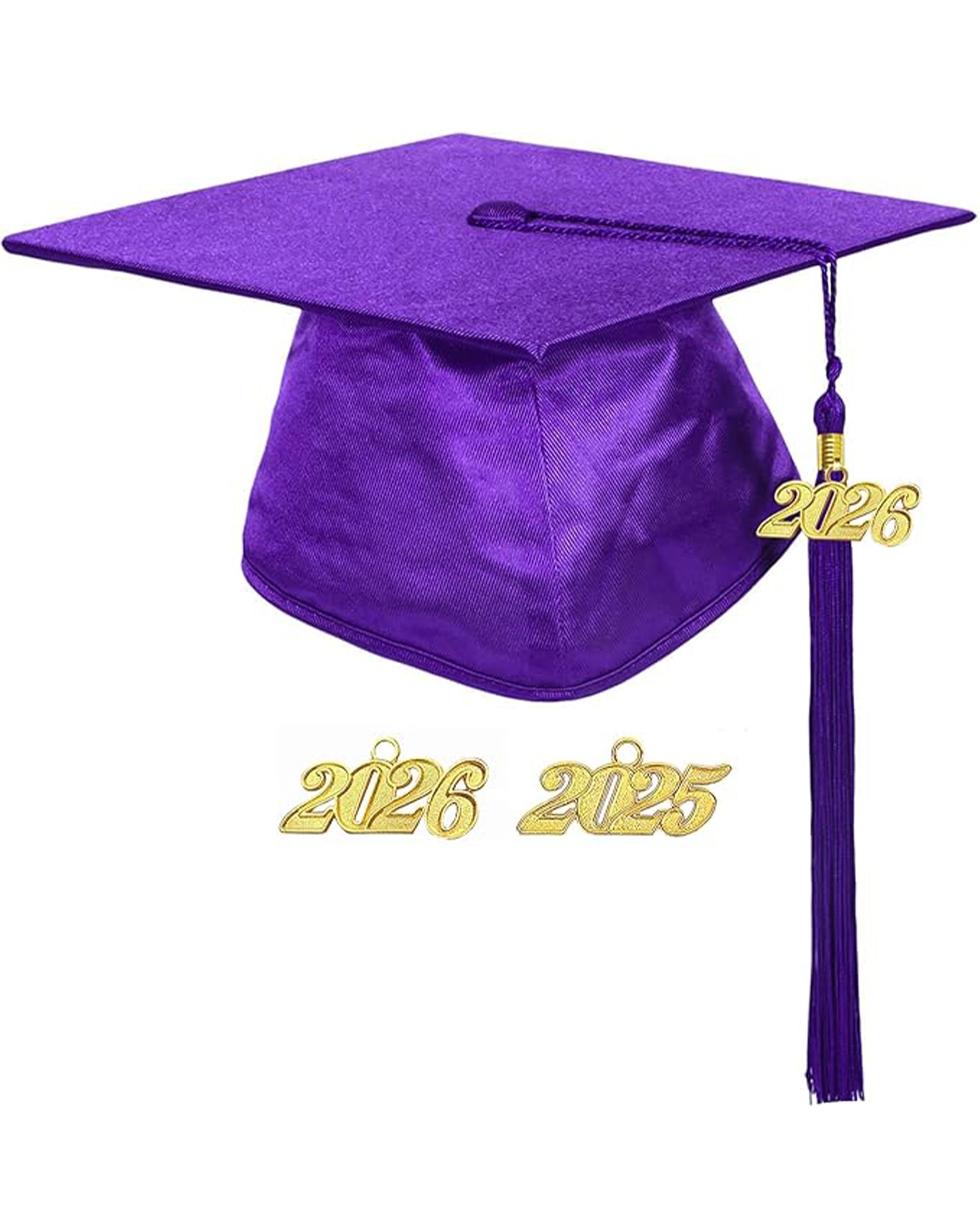 Shiny Kindergarten & Preschool Graduation Gown Cap with Tassel 2026 Charm