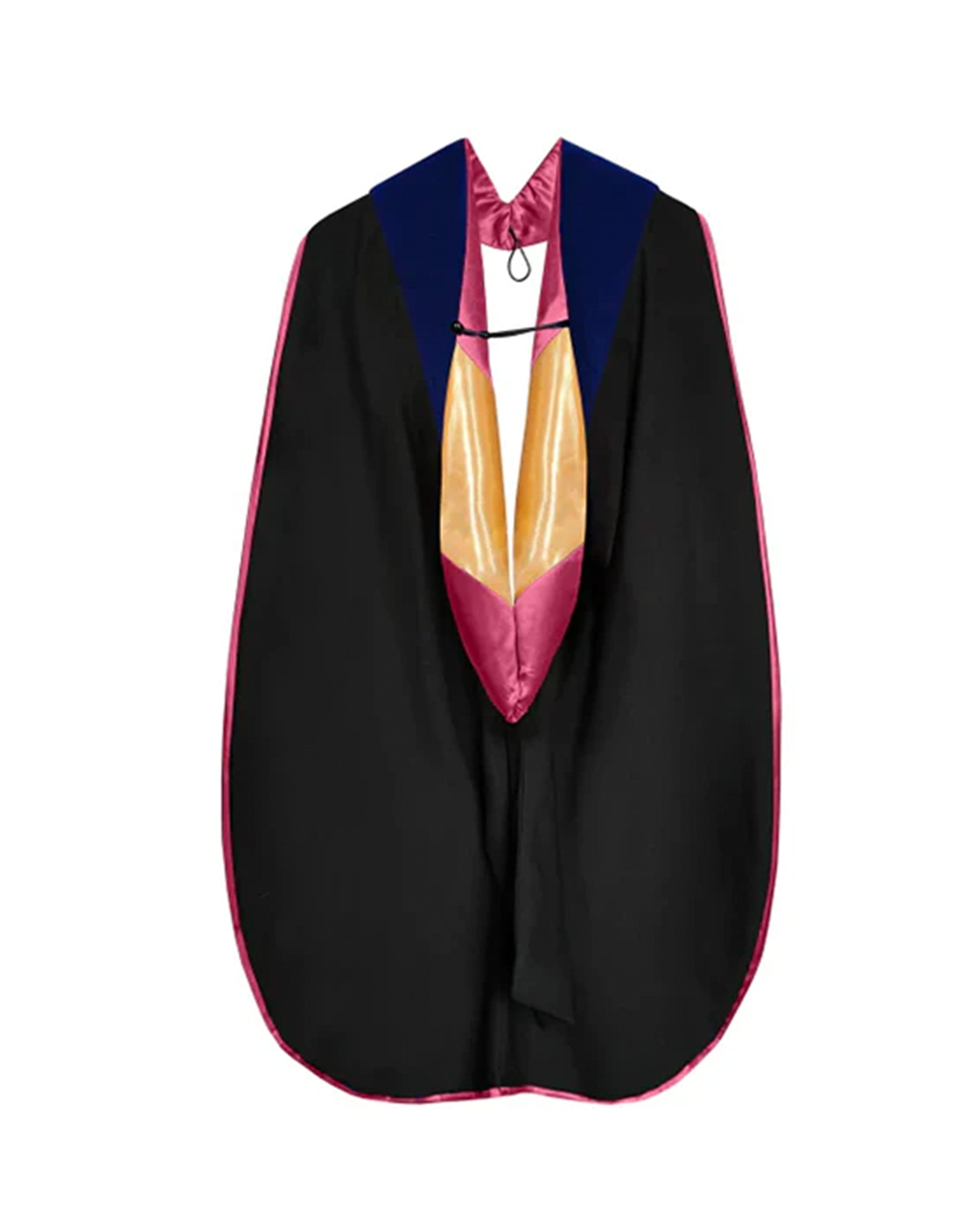 Deluxe Doctoral Graduation Hood with NO piping