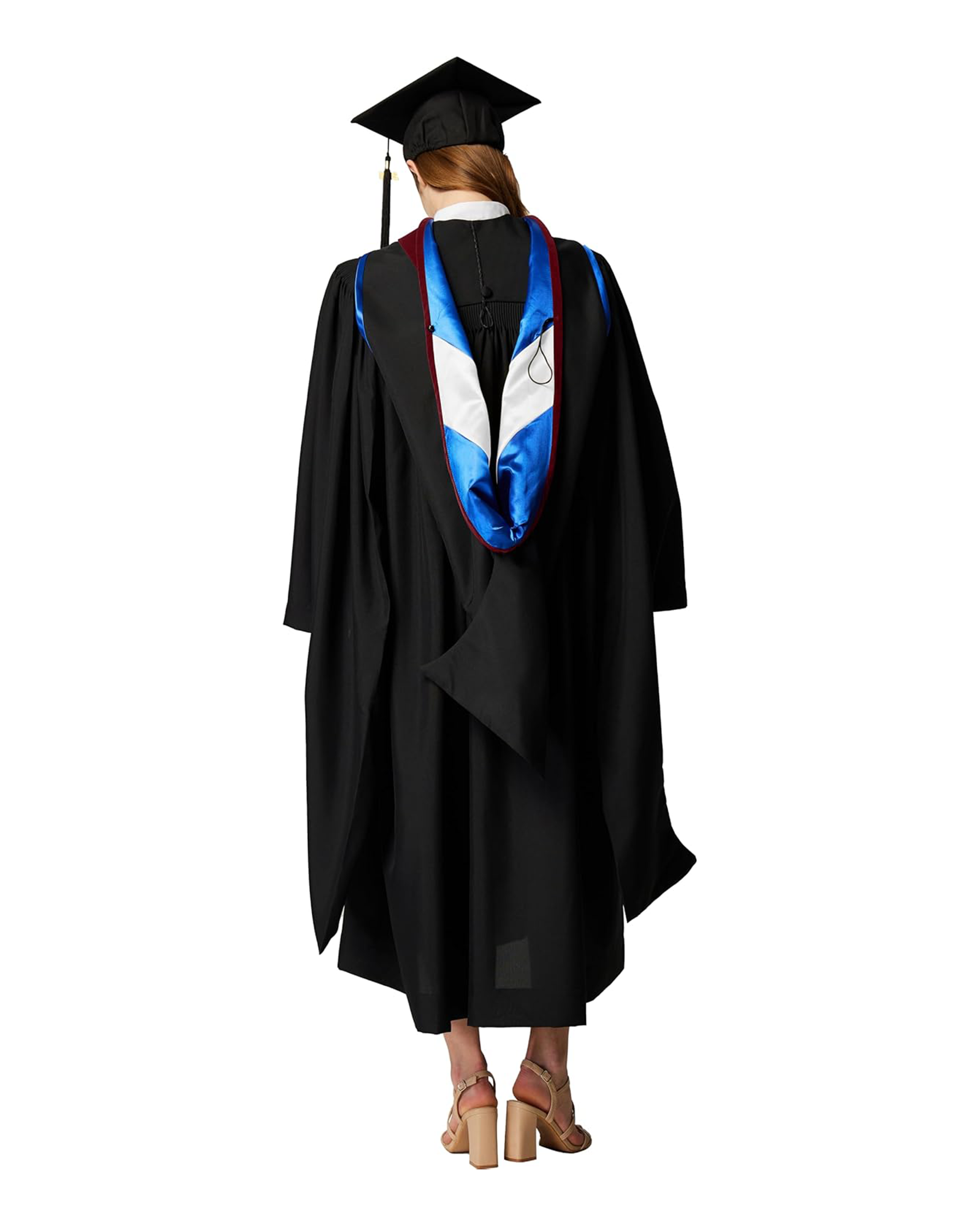 MyGradDay Unisex Master Graduation Gown Cap and Hood Master Regalia with 2026 Tassel