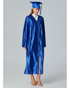 Unisex Shiny Graduation Cap and Gown with Tassel 2026 Year Charm ( Rich Color )