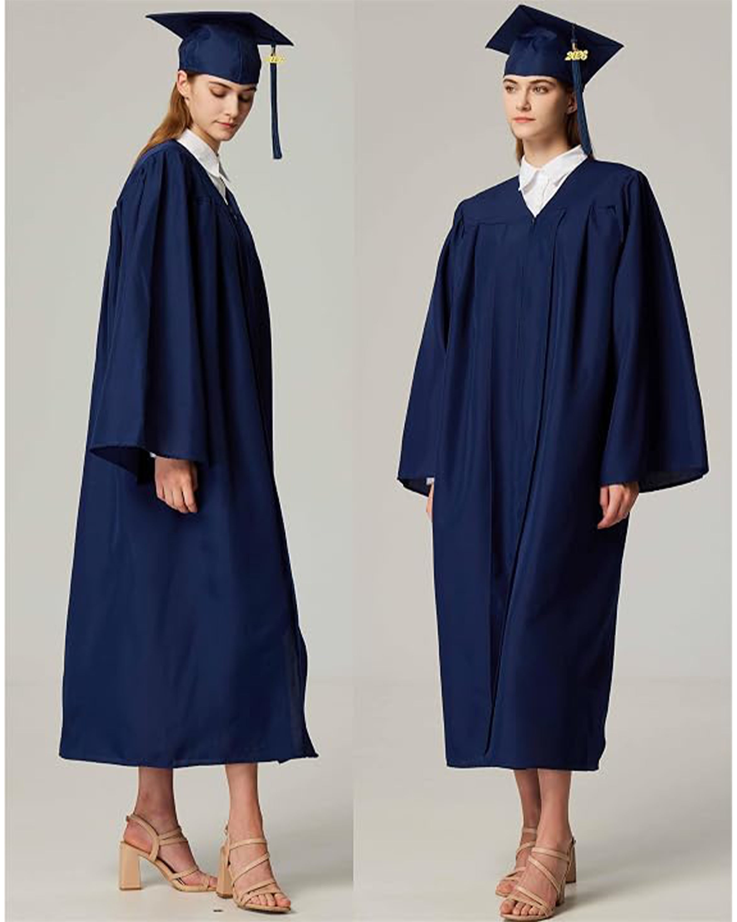 MyGradDay Unisex Matte Graduation Cap and Gown 2026 Set with Tassel Honor Cord Graduation Stoles