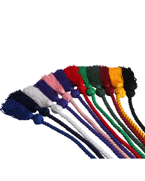 Graduation Honor Cord Single Colorful Royan Finish Cord Length 68"