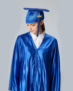 Unisex Shiny Graduation Cap and Gown with Tassel 2026 Year Charm ( Rich Color )