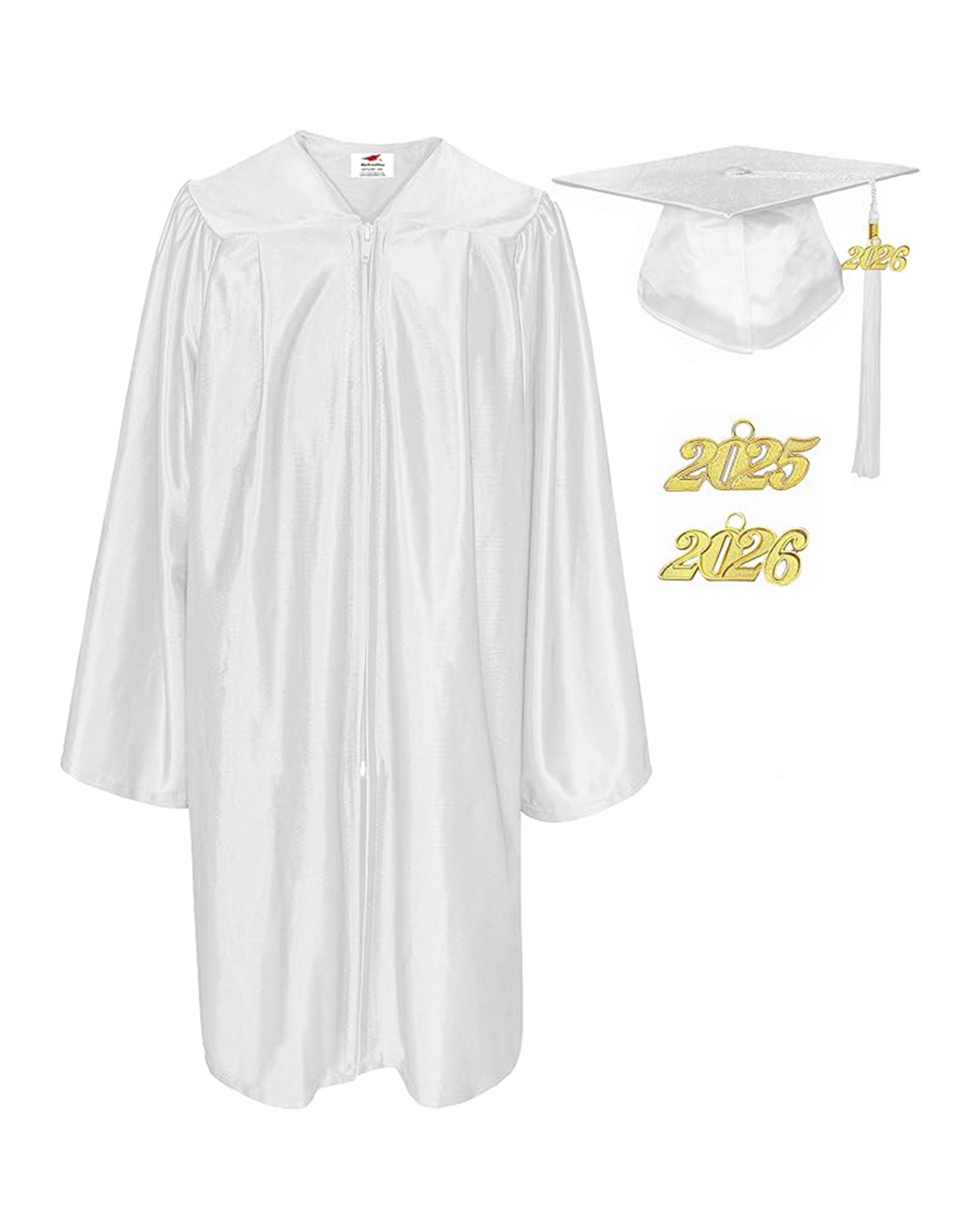 Shiny Kindergarten & Preschool Graduation Gown Cap with Tassel 2026 Charm