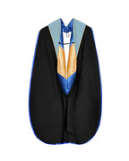 Deluxe Doctoral Graduation Hood with Gold Piping