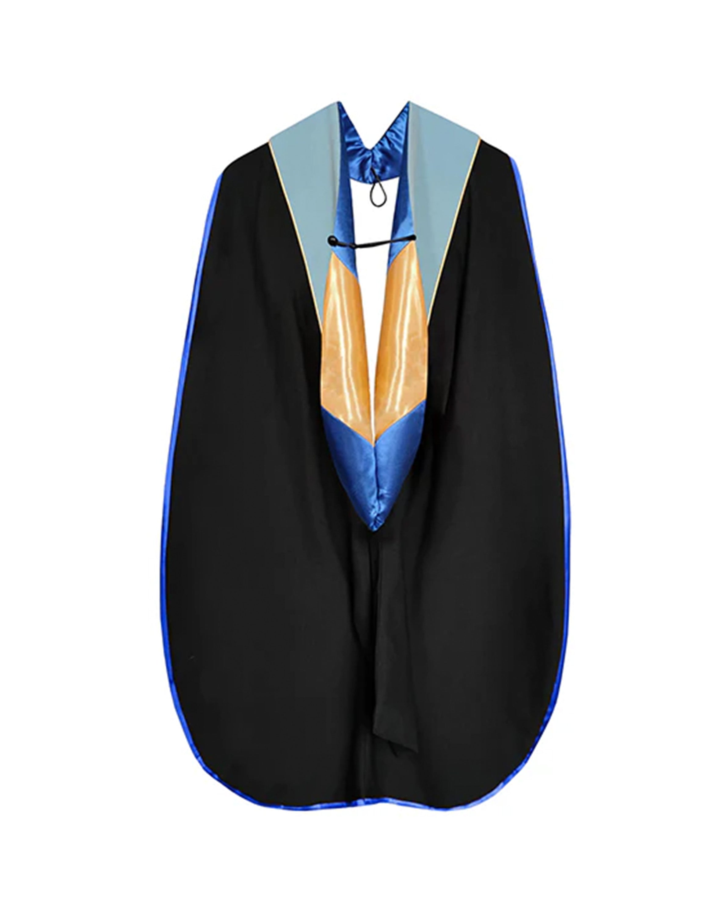 Deluxe Doctoral Graduation Hood with Gold Piping