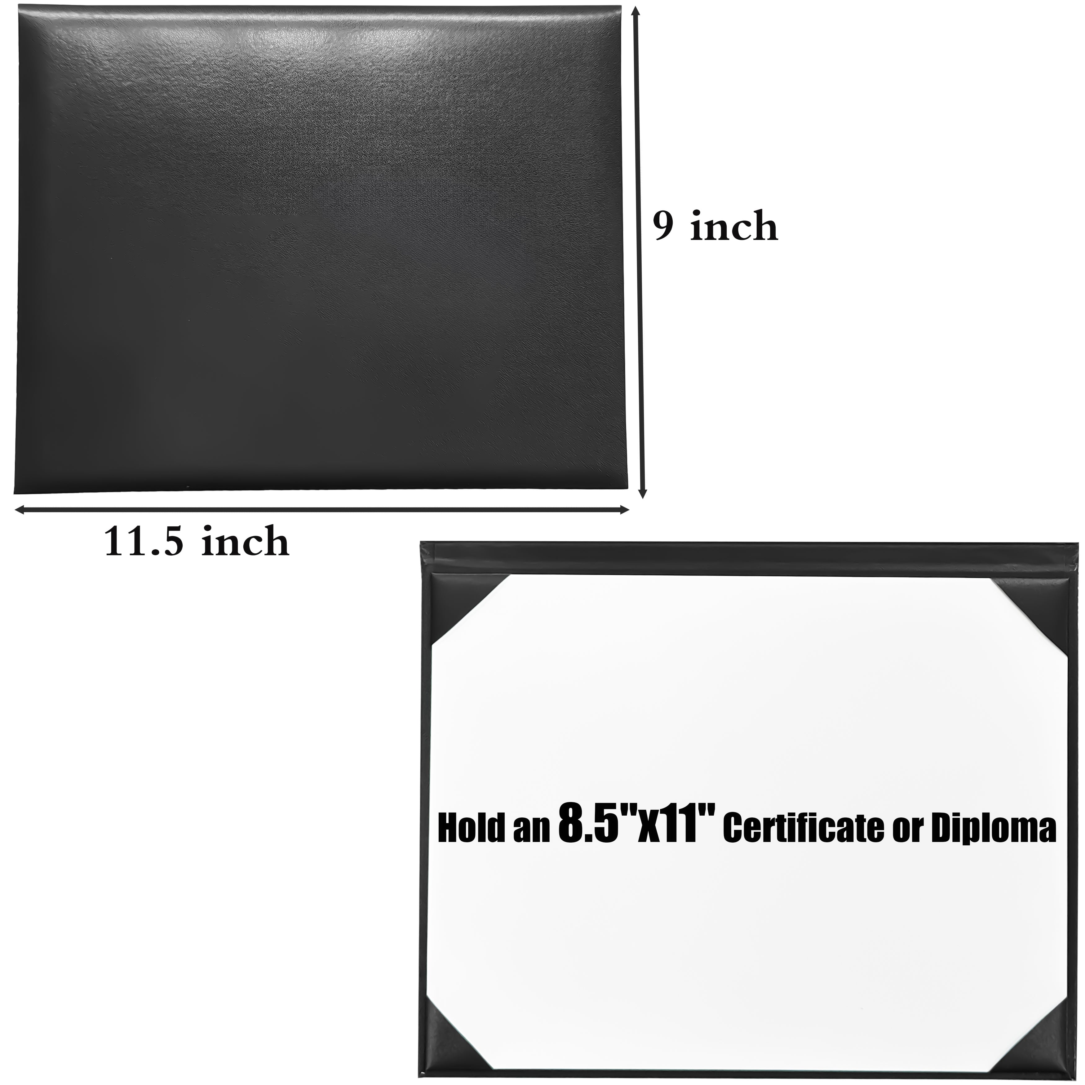 Smooth Graduation Diploma Cover Certificate Holder 8 1/2" x 11" Tent Style