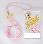 Graduation Tassel with Year Charm 2024/2025 For Cap and Gown Rich Color