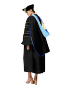 Deluxe Doctoral Graduation Hood with Gold Piping