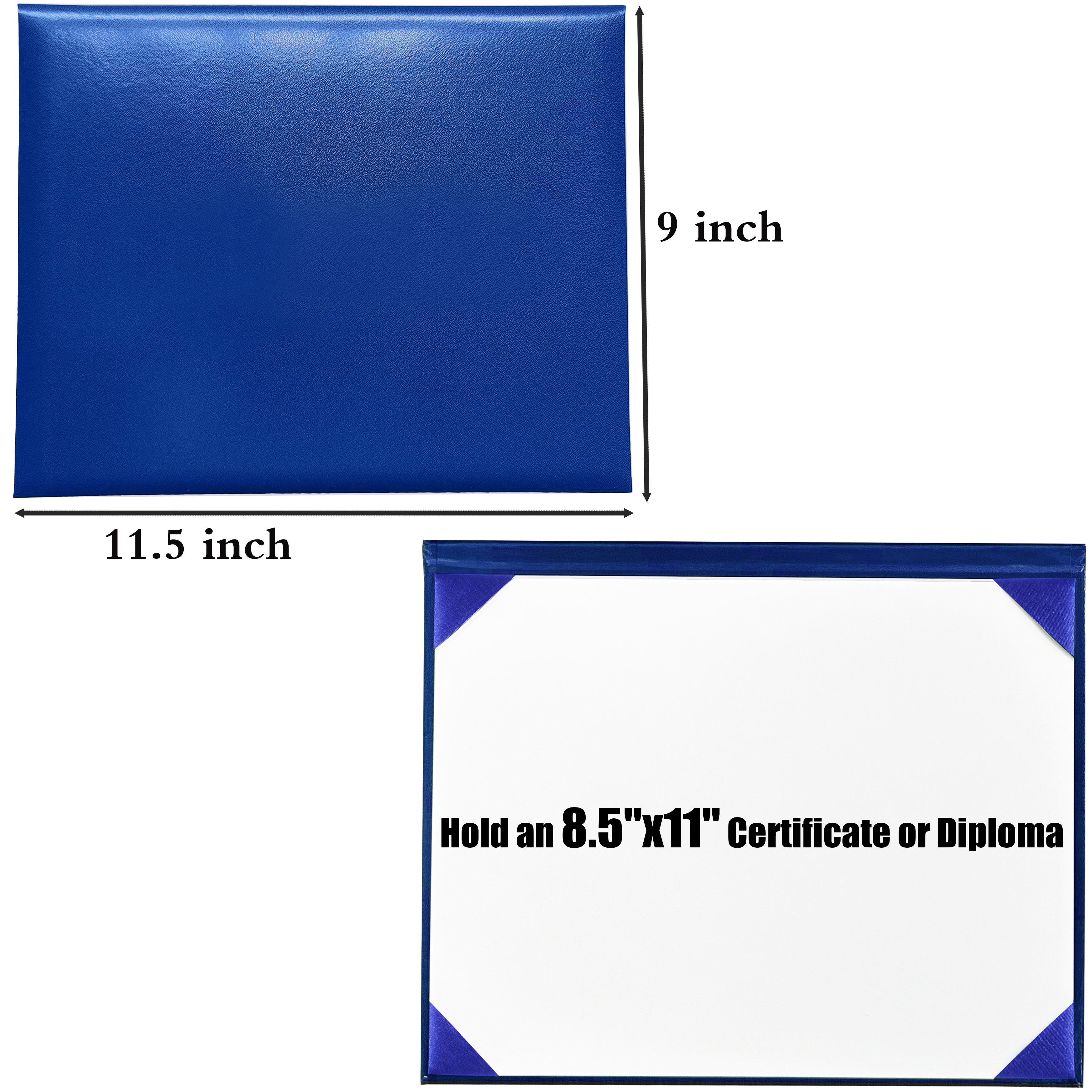 Smooth Graduation Diploma Cover Certificate Holder 8 1/2" x 11" Tent Style