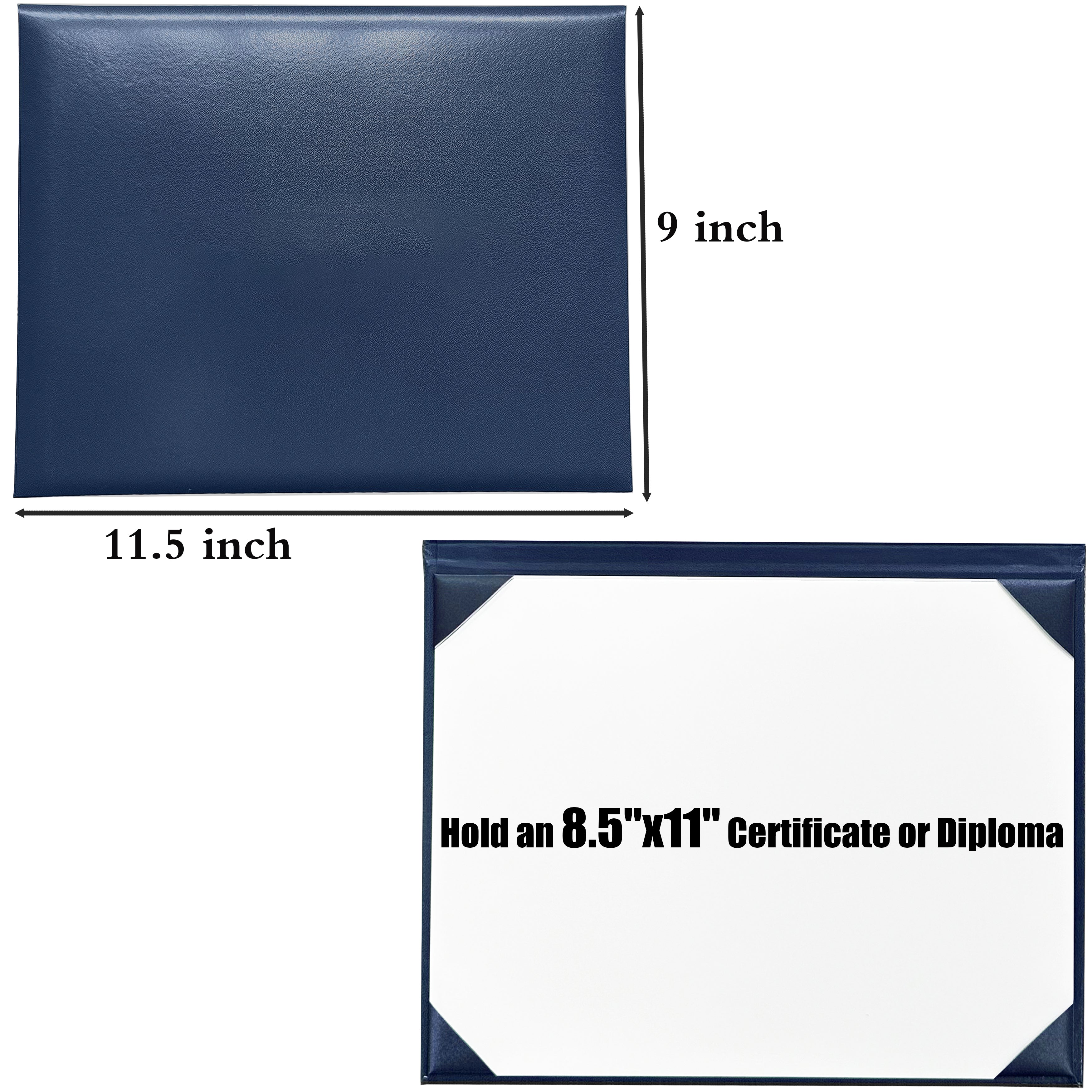 Smooth Graduation Diploma Cover Certificate Holder 8 1/2" x 11" Tent Style