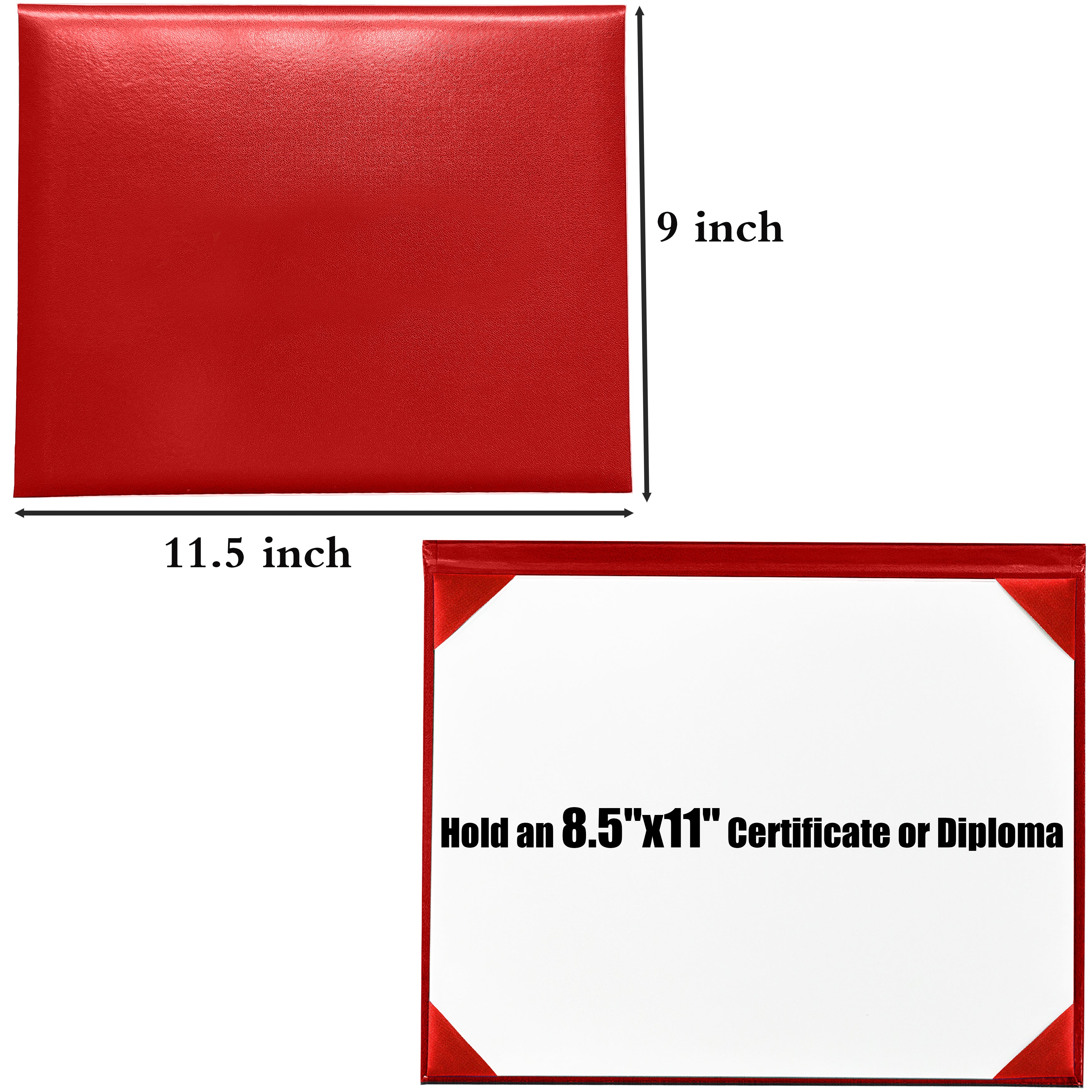 Smooth Graduation Diploma Cover Certificate Holder 8 1/2" x 11" Tent Style