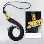 Graduation Tassel with Year Charm 2024/2025 For Cap and Gown Rich Color