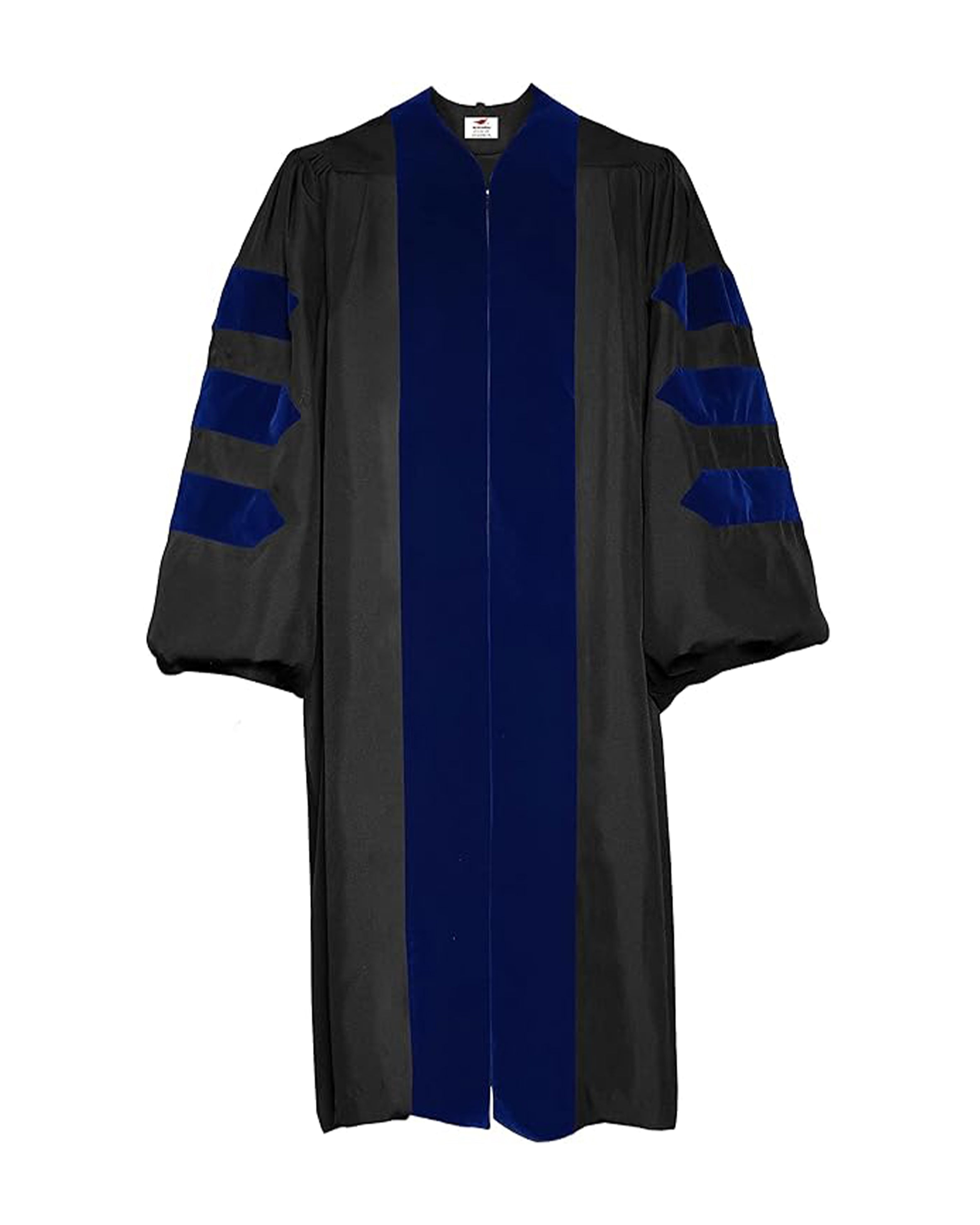 Deluxe Doctoral Graduation Gown with No Piping | Graduation Regalia | PHD Gown