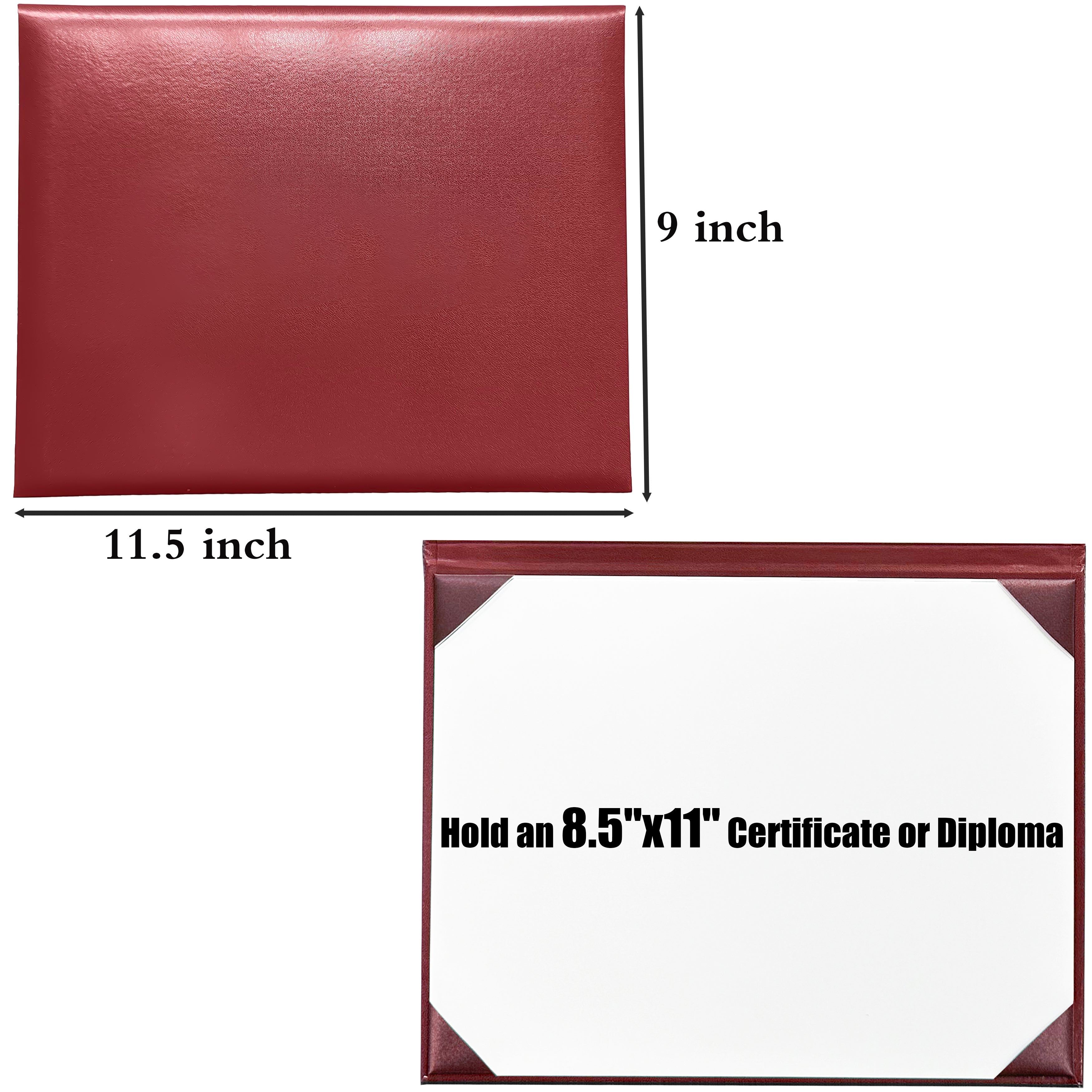 Smooth Graduation Diploma Cover Certificate Holder 8 1/2" x 11" Tent Style