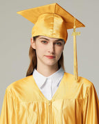 MyGradDay Unisex Adult Shiny Graduation Cap with Tassel 2026 Year Charm