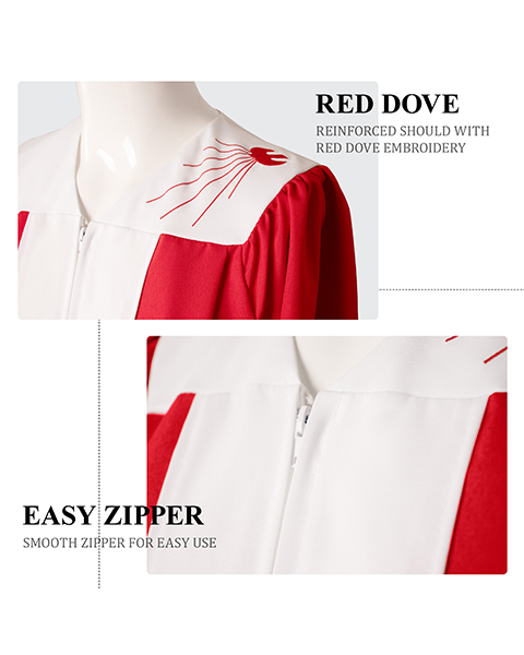 Wholesale Choir Robe with Embroidery Dove On The Shoulder