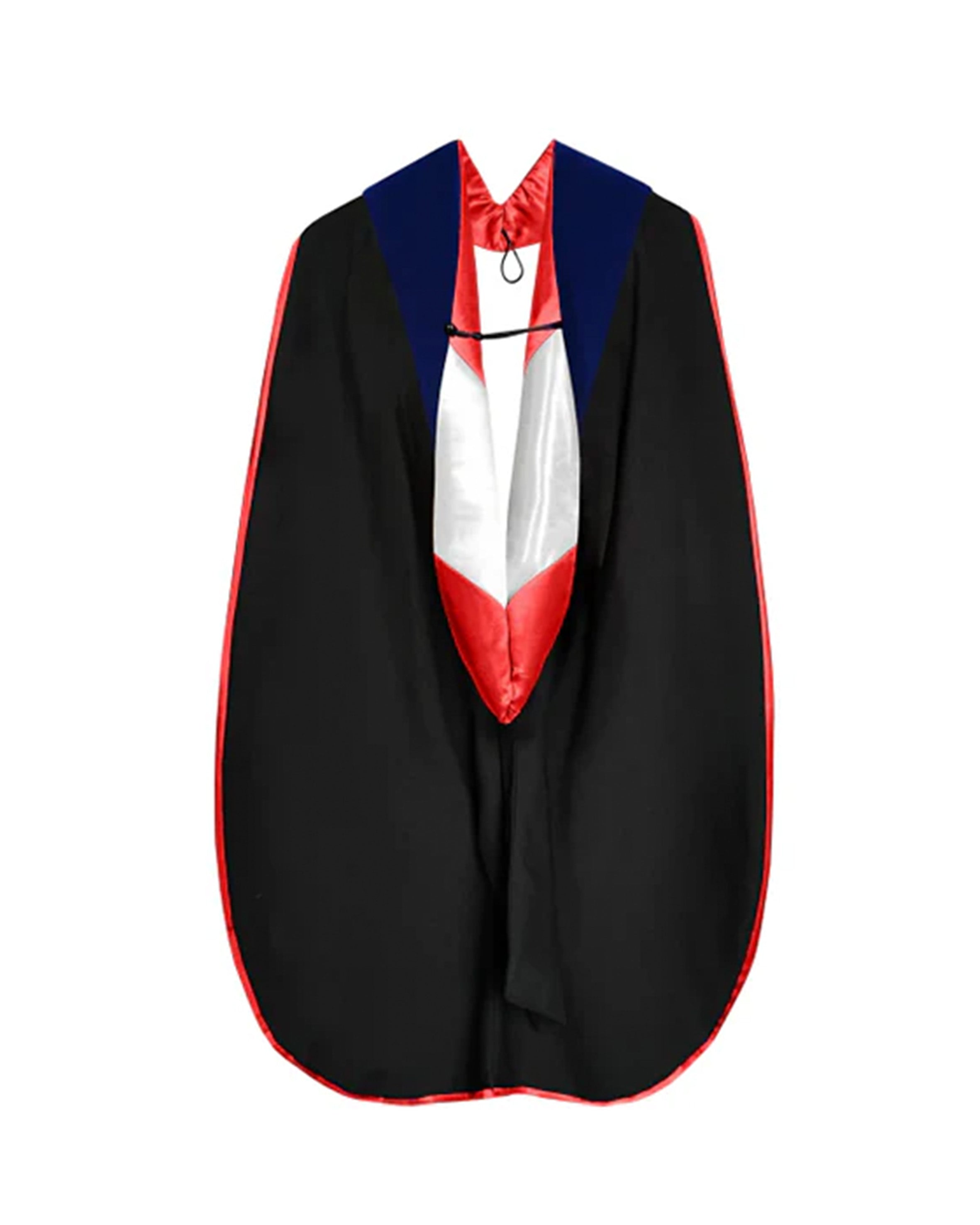 Deluxe Doctoral Graduation Hood with NO piping