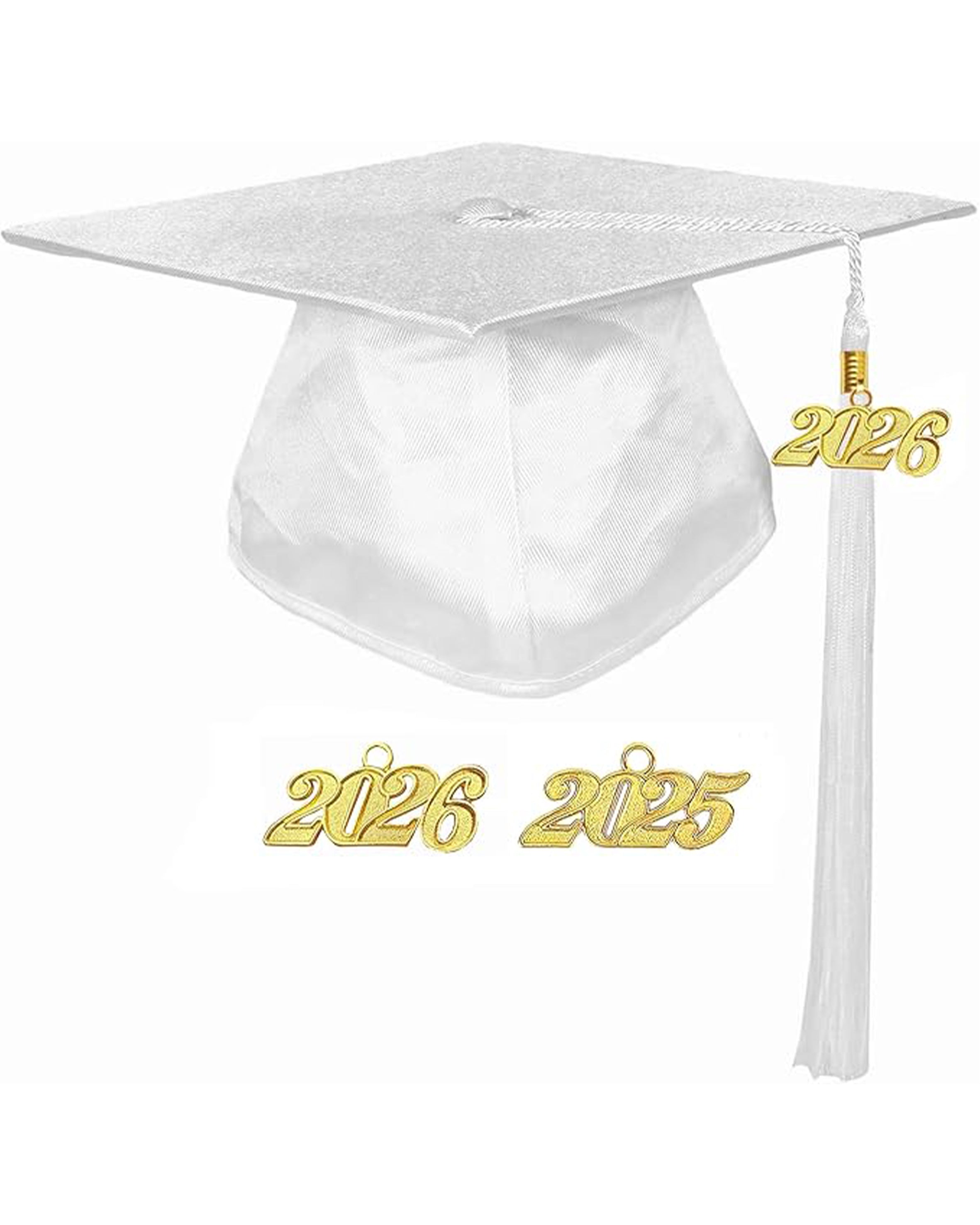 Shiny Kindergarten & Preschool Graduation Gown Cap with Tassel 2026 Charm