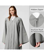 Unisex Matte choir robes for church Baptism Officiant Confirmation Costume,Graduation Gown Pastor &judges robe