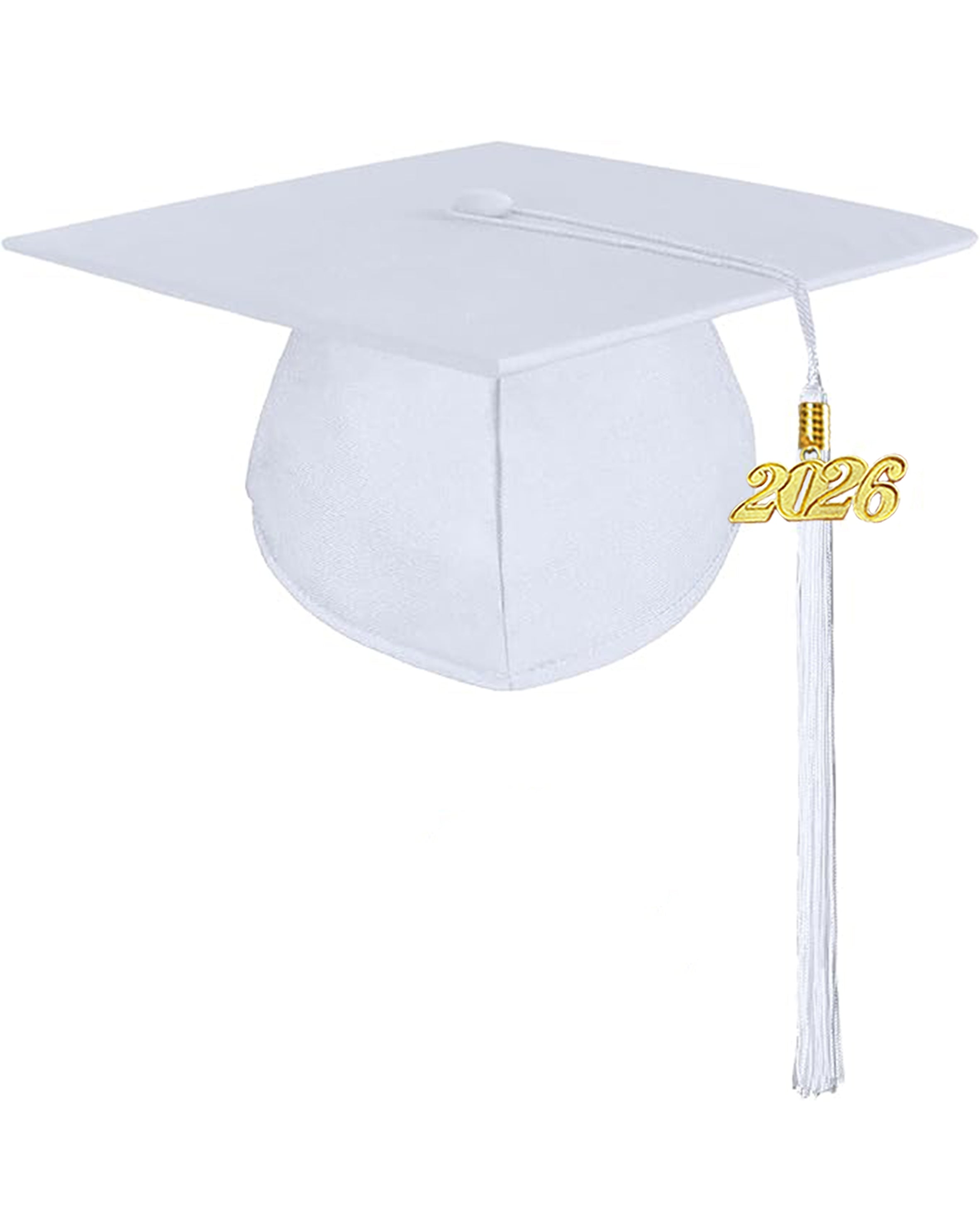 MyGradDay Unisex Adult Matte Graduation Cap with Tassel 2026 Year Charm