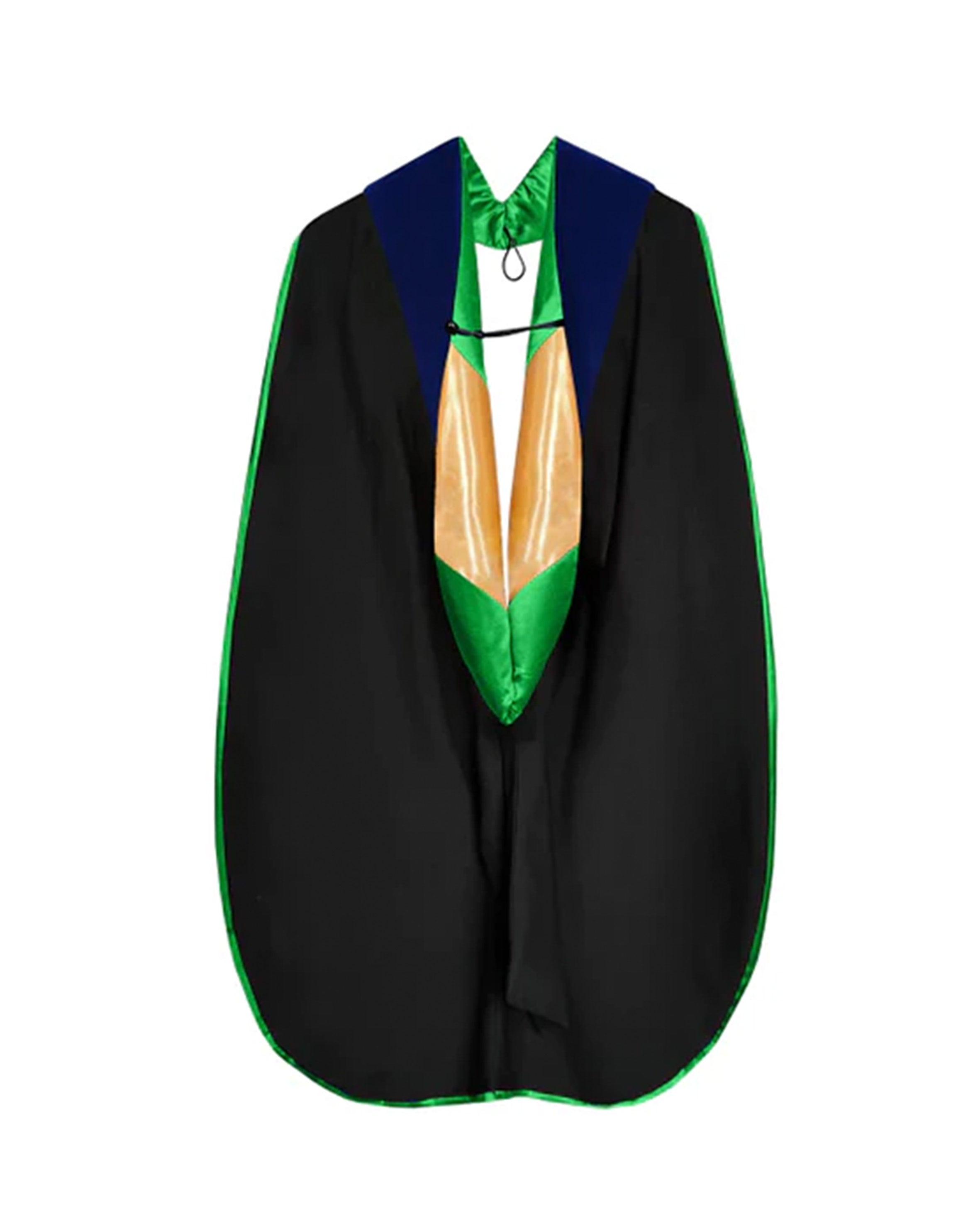 Deluxe Doctoral Graduation Hood with NO piping