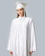 Unisex Shiny Graduation Cap and Gown with Tassel 2026 Year Charm ( Rich Color )