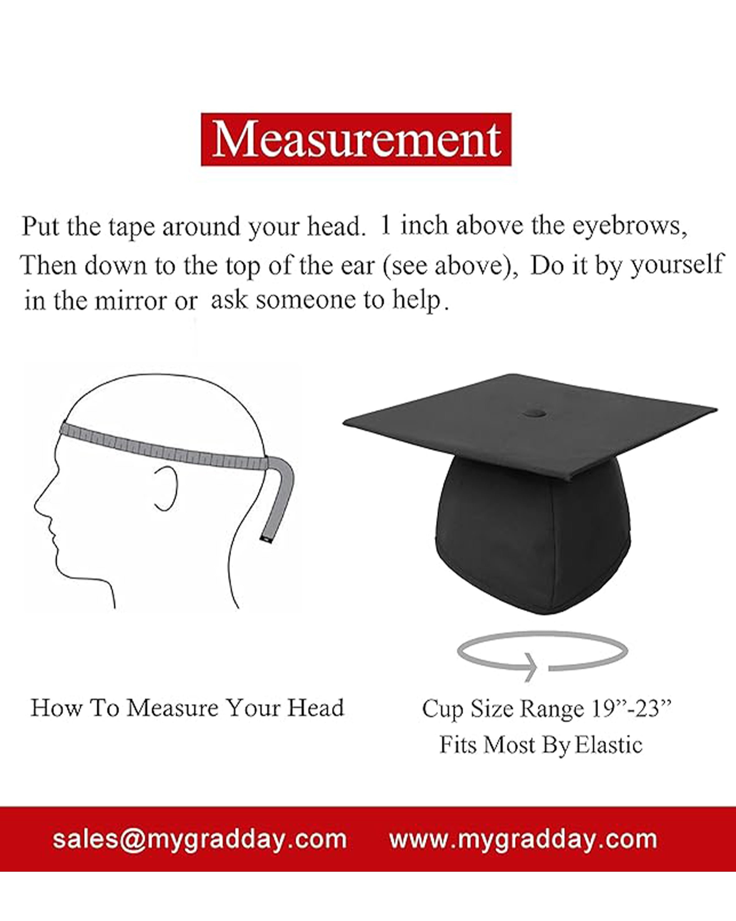 MyGradDay Unisex Adult Matte Graduation Cap with Tassel 2026 Year Charm