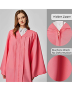 Unisex Matte choir robes for church Baptism Officiant Confirmation Costume,Graduation Gown Pastor &judges robe
