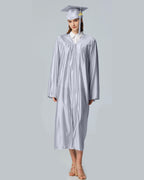 Unisex Shiny Graduation Cap and Gown with Tassel 2026 Year Charm ( Rich Color )