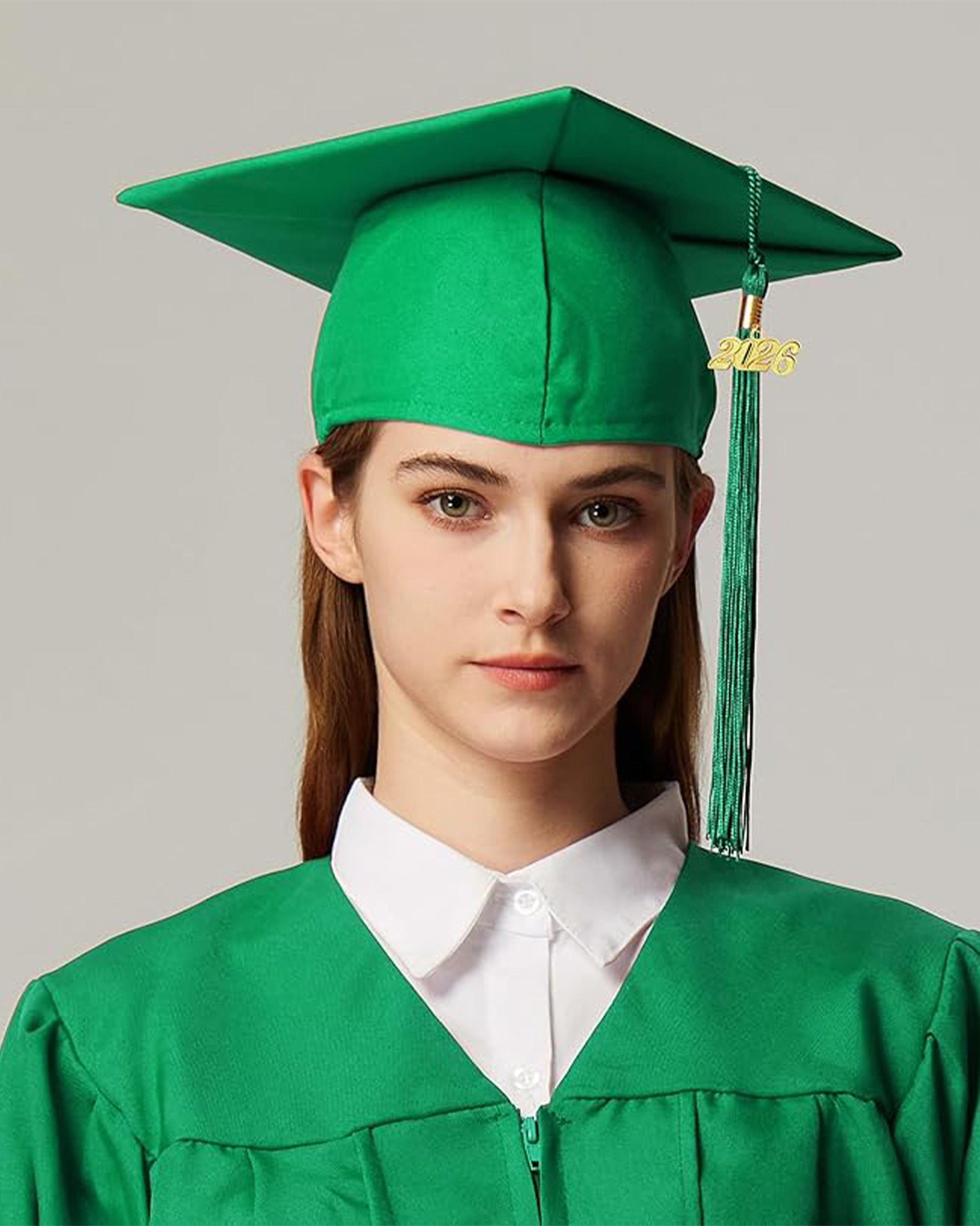 MyGradDay Unisex Adult Matte Graduation Cap with Tassel 2026 Year Charm