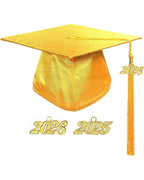Shiny Kindergarten & Preschool Graduation Gown Cap with Tassel 2026 Charm