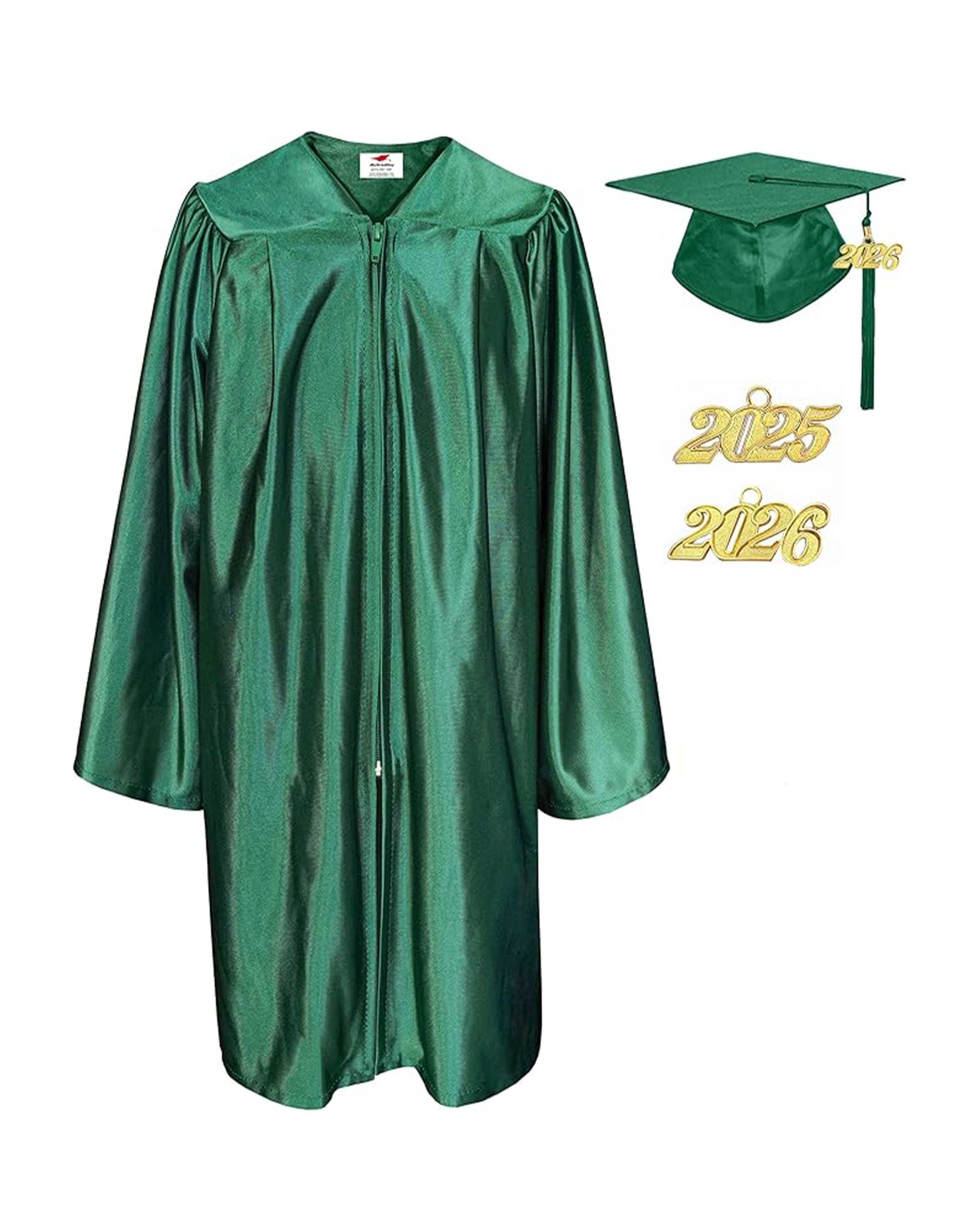 Shiny Kindergarten & Preschool Graduation Gown Cap with Tassel 2026 Charm