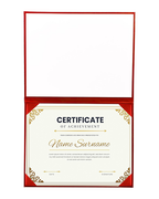 Smooth Graduation Diploma Cover Imprinted "Diploma of Graduation" Certificate Cover 8 1/2" x 11"