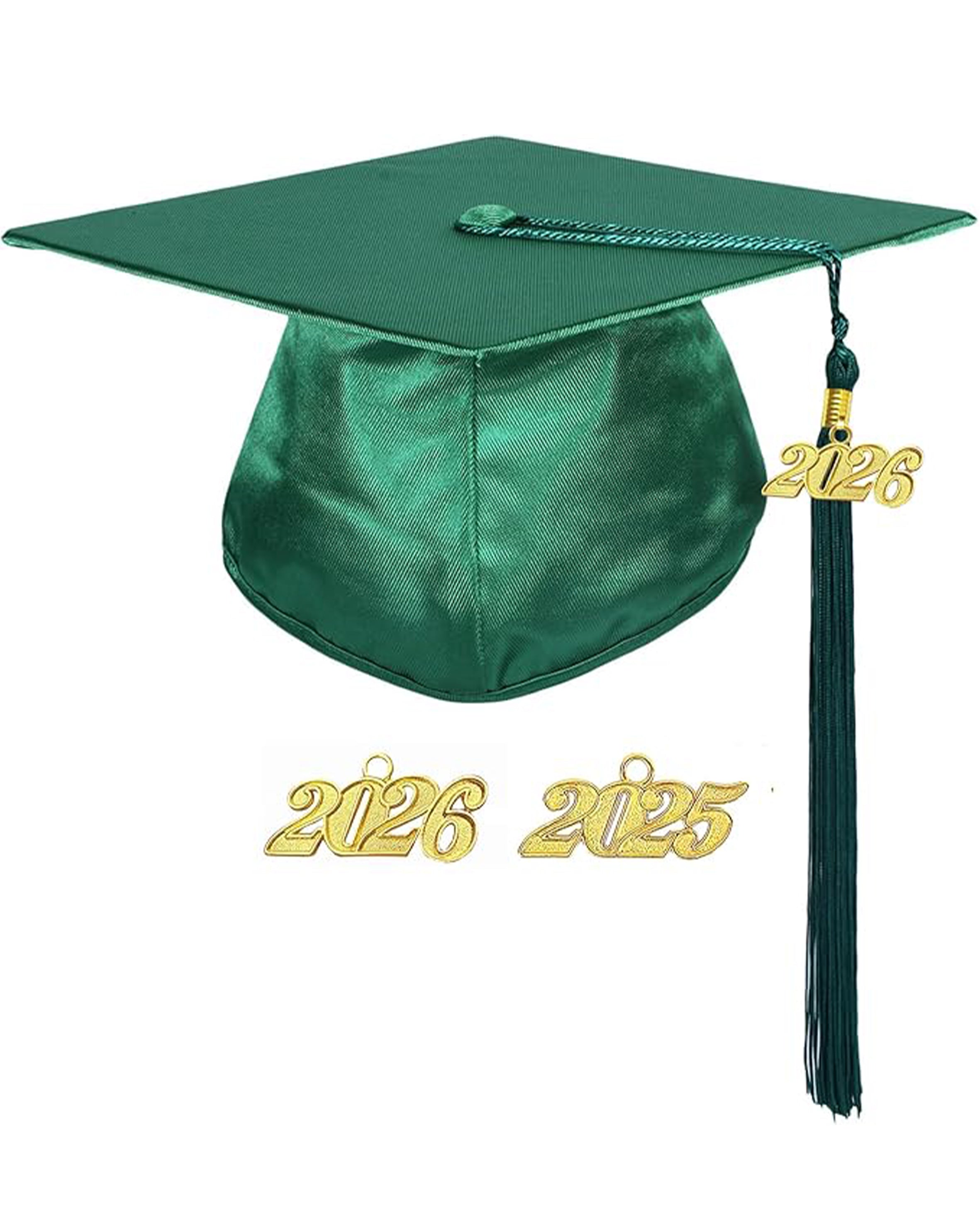 Shiny Kindergarten & Preschool Graduation Gown Cap with Tassel 2026 Charm