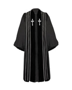 MyGradDay Unisex Black doctoral Pulpit Robes of Divinity | Clergy Robe