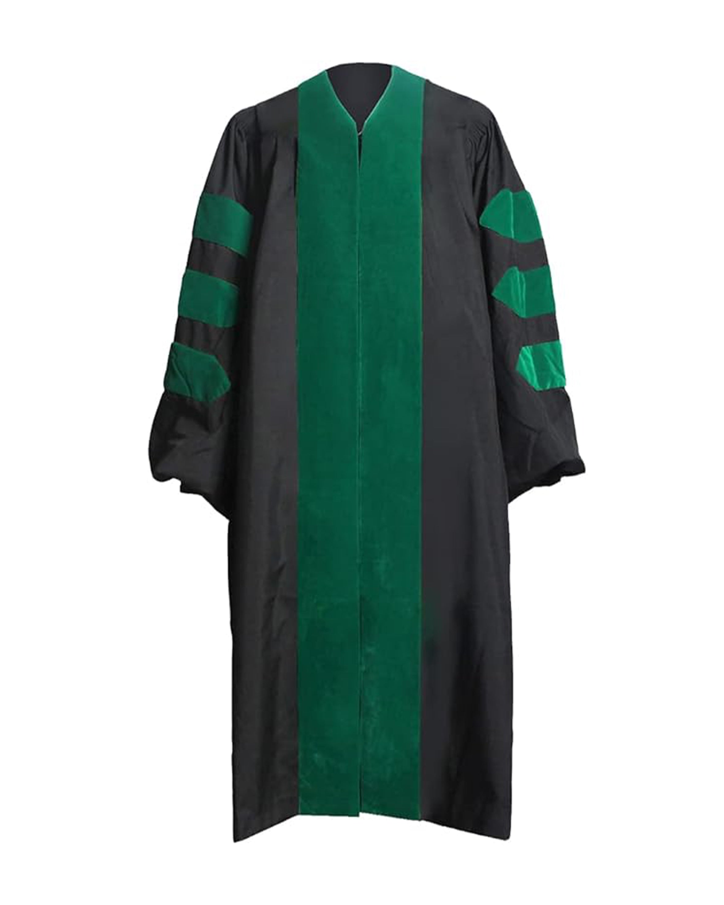 Deluxe Doctoral Graduation Gown with No Piping | Graduation Regalia | PHD Gown