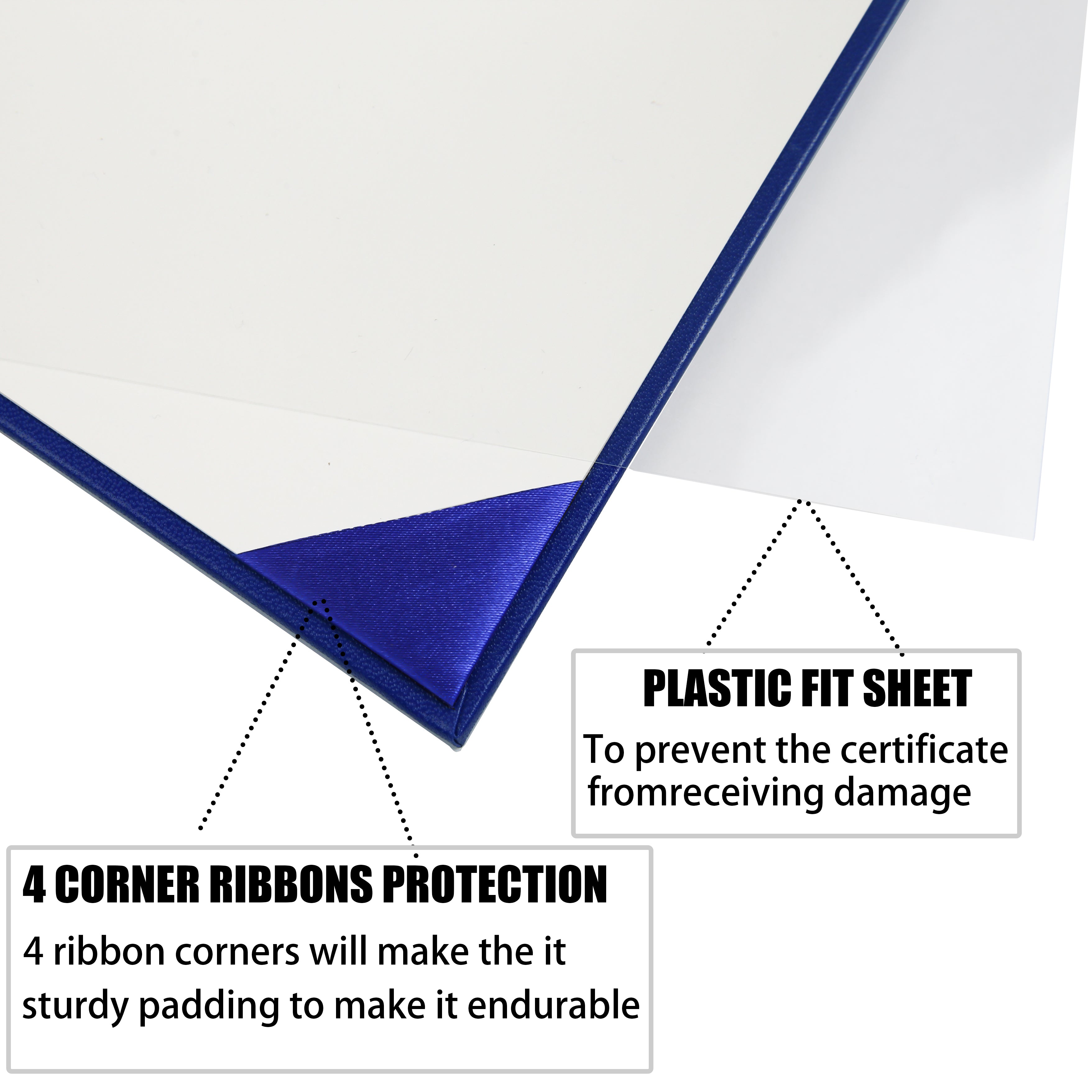 Smooth Graduation Diploma Cover Certificate Holder 8 1/2" x 11" Tent Style