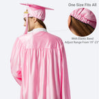 Unisex  Shiny Graduation Cap & Gown with Tassel 2025 Year Charm Rich Color