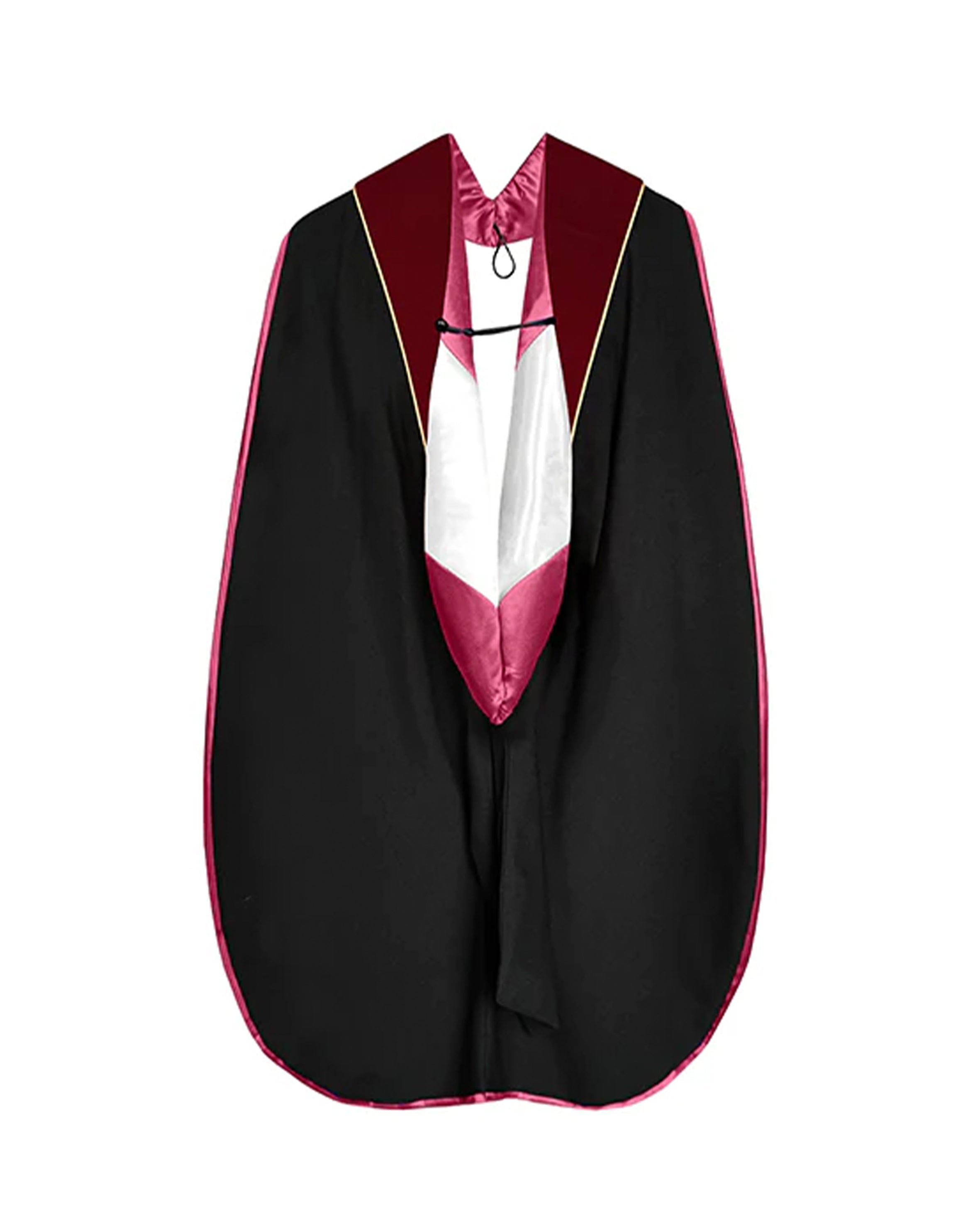 Deluxe Doctoral Graduation Hood with Gold Piping