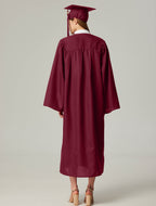 GraduationService Unisex  Matte Graduation Cap & Gown with Tassel 2025 Year Charm Rich Color