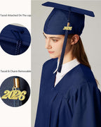 MyGradDay Unisex Adult Matte Graduation Cap with Tassel 2026 Year Charm