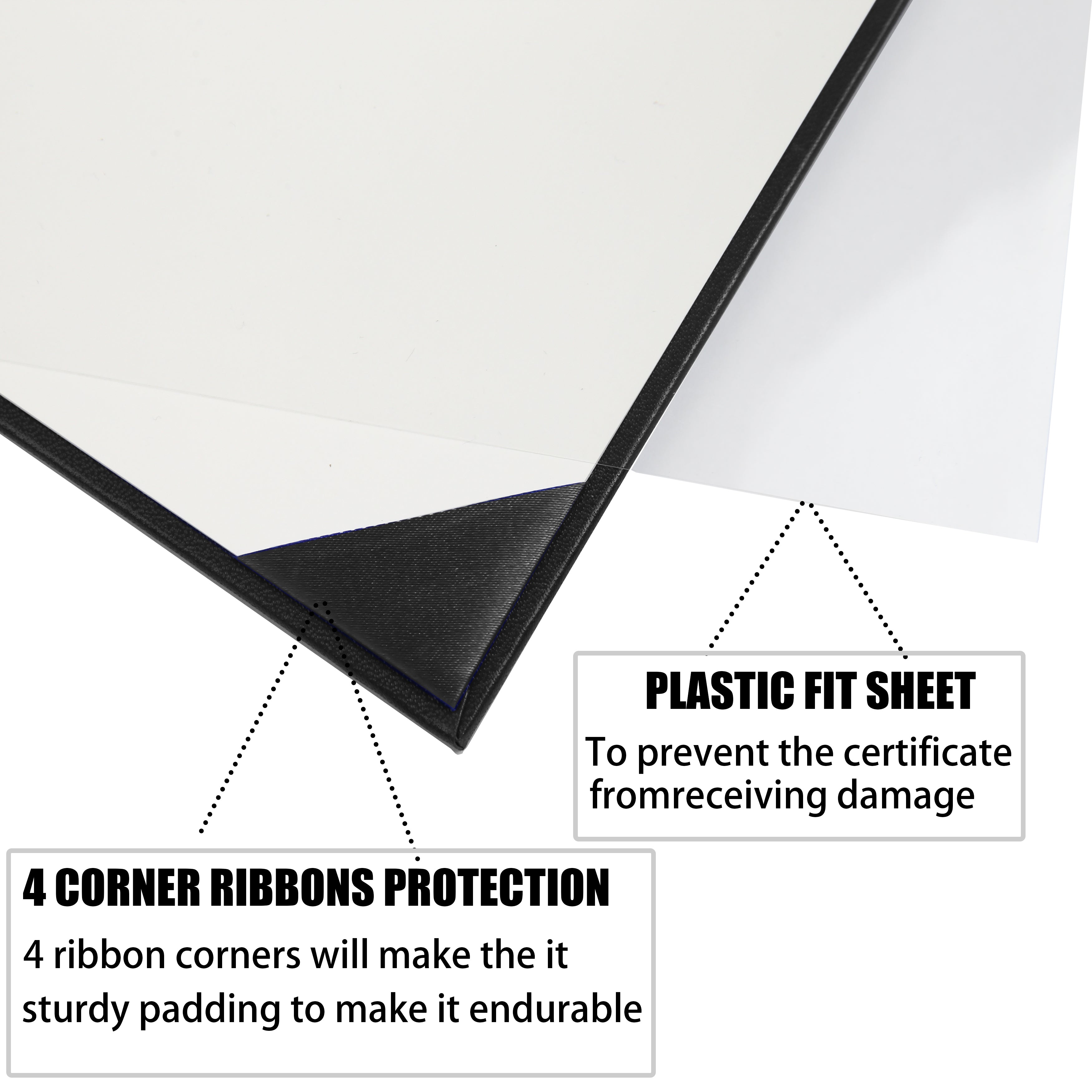 Smooth Graduation Diploma Cover Certificate Holder 8 1/2" x 11" Tent Style