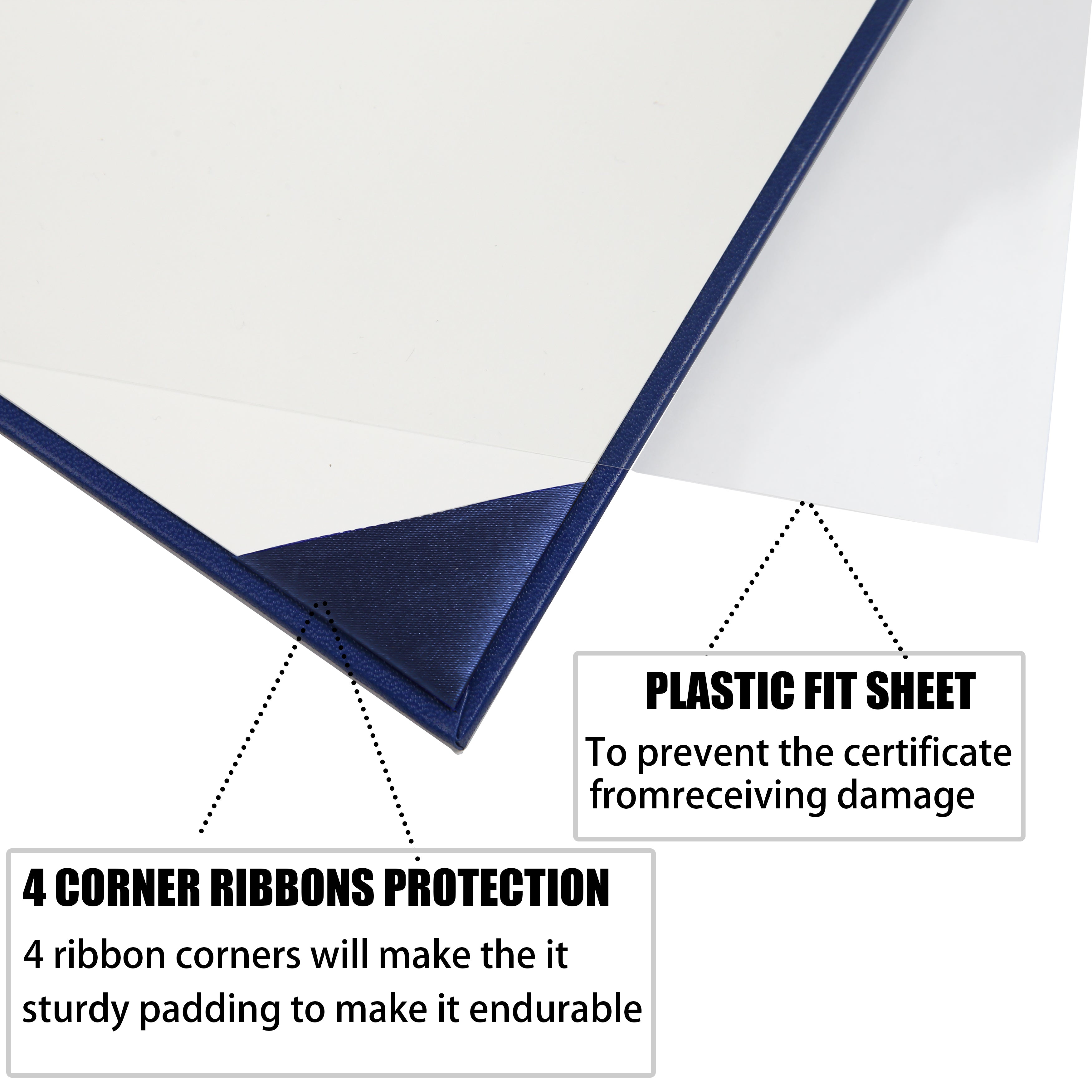 Smooth Graduation Diploma Cover Certificate Holder 8 1/2" x 11" Tent Style